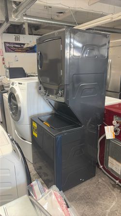 Ge washer and electric dryer tower