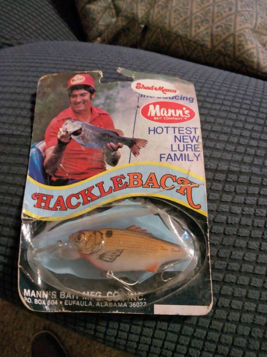 Mann's Bait Company "Hackleback" fishing lure, 