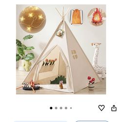 Tiny Land Teepee Tent for Kids – 100% Cotton Play Tent