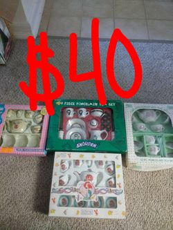 $15 Porcelain Tea Sets