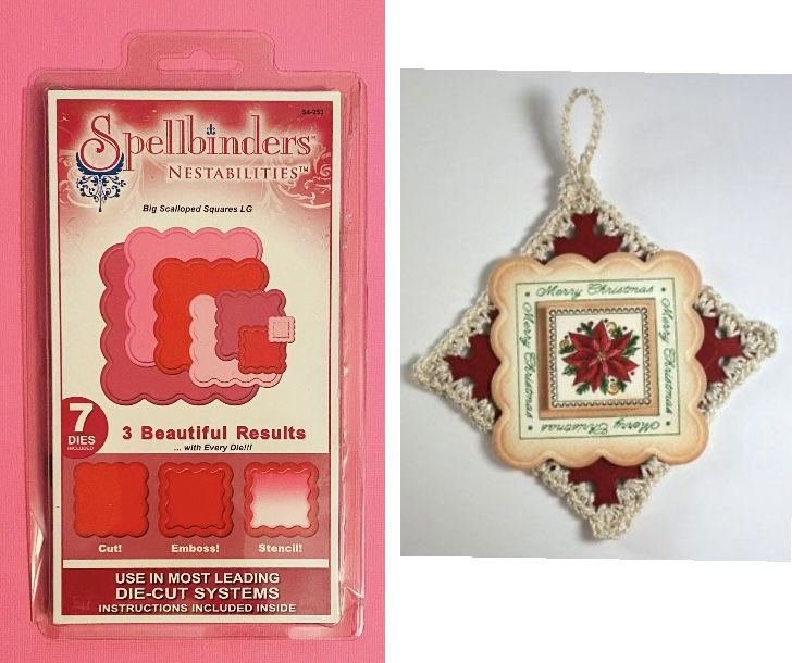 Spellbinders Big Scalloped Squares 7pc