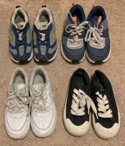 Lot of 4 Pairs of Kids' 13C Sneakers, 2 pairs Nike
