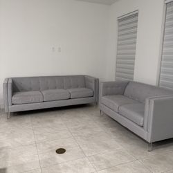 Gray Two Piece Couch 