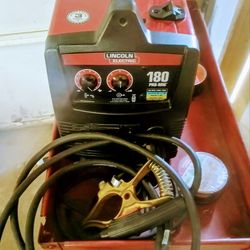 Almost new Lincoln electric MiG 180 tig welder package deal