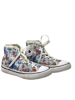 Converse floral high top sneakers 