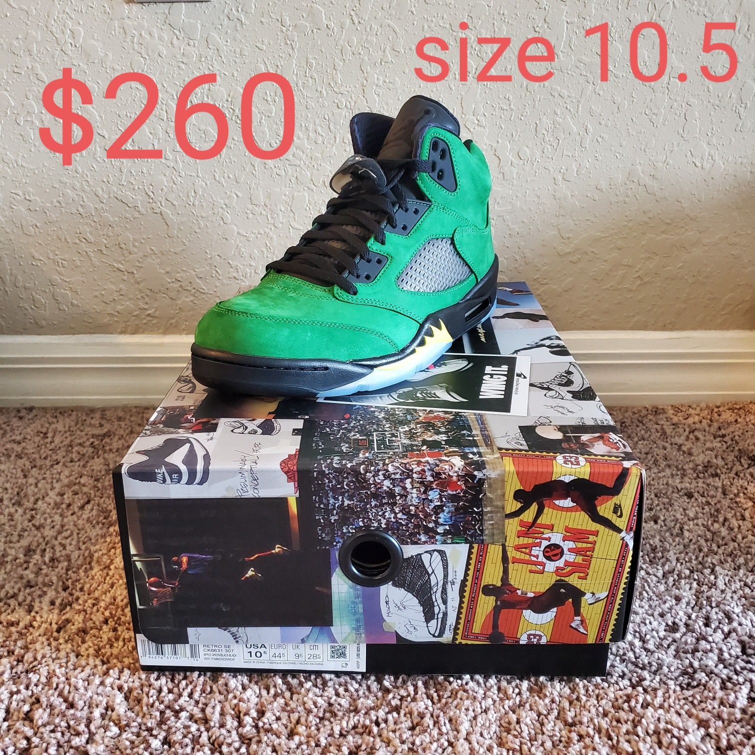 Jordan Retro 5 SE Oregon (Green Apple)