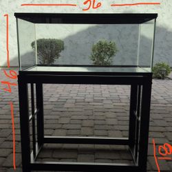 Aquarium w/ cover & Standfor sale