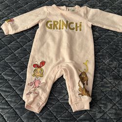 Grinch Bay Girl PJs 0-3