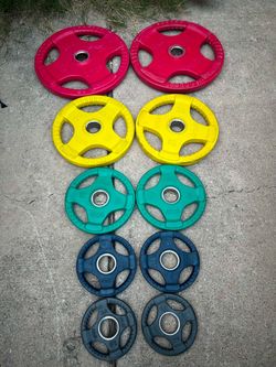 Body solid rubber coated weights