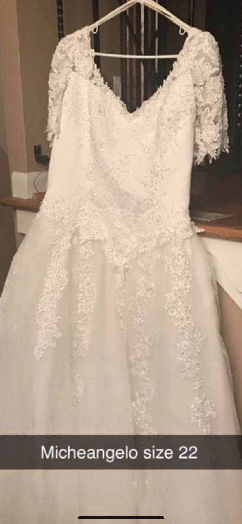 Beautiful size 22 wedding dress