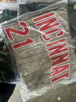 Deion Sanders #21 Cincinnati Reds Sz Large Mens