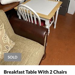 Breakfast Table With 2 Chairs