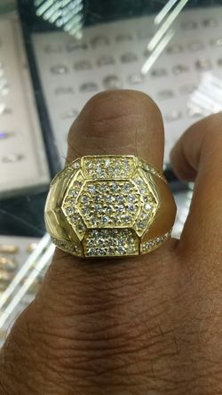 14k Gold Ring 1.25 ct Diamonds 15.2 grams