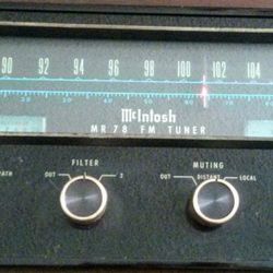 Mcintosh Mr78, Mr-78 Stereo Fm Tuner In Seattle