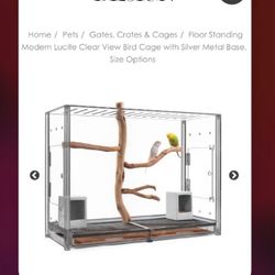Acrylic Bird Cage 