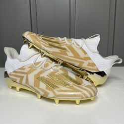 Adidas Adizero X Anniversary Mens Size 12.5 Football Cleats White Gold EF7919