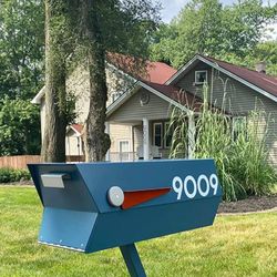 Mailbox Custom Colored Modern Home Design Outdoor Yard Decor