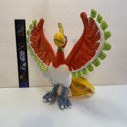 Pokemon Center Ho-oh Heart Gold Legendary Pokemon Plush 12” 2017