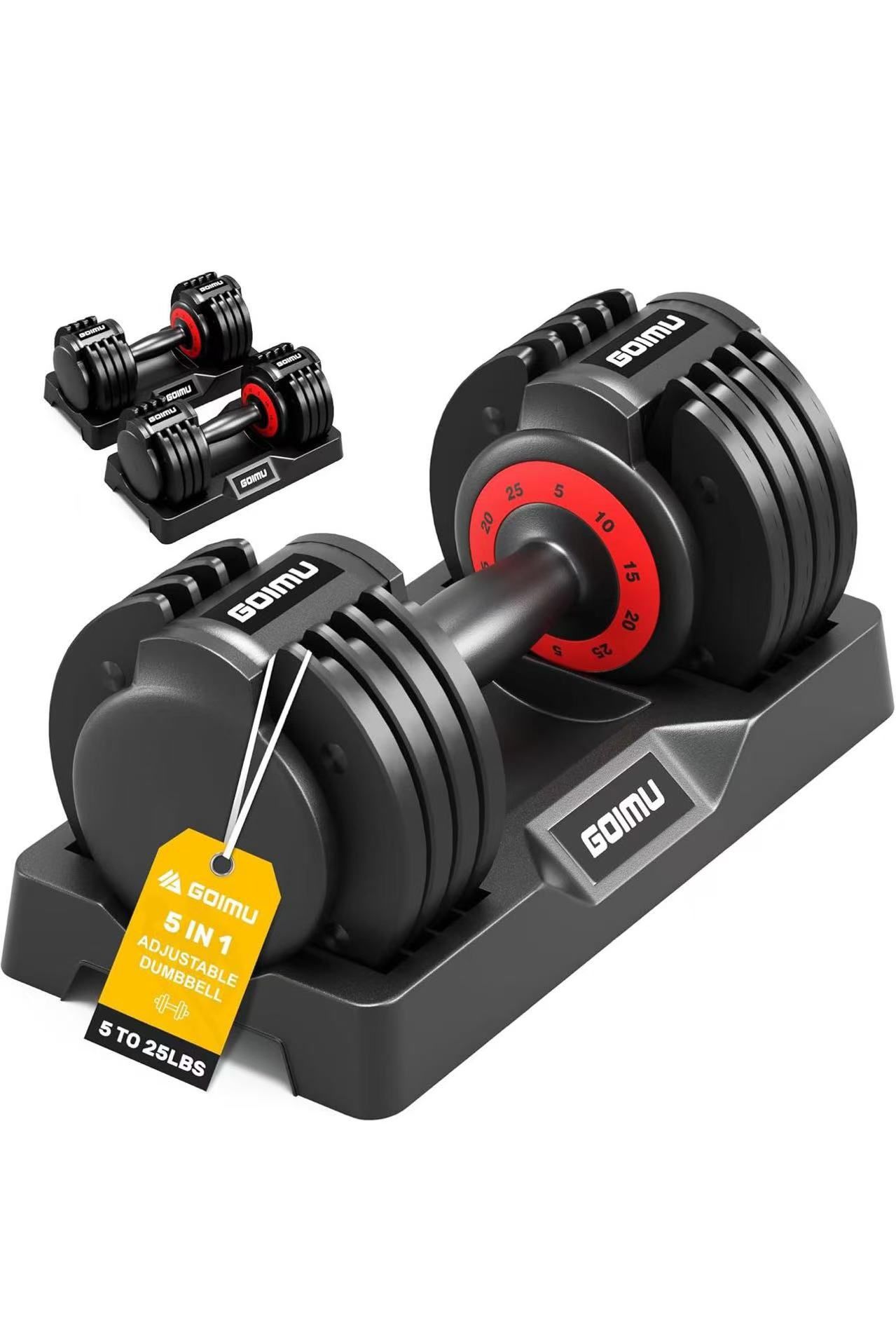 ❤️ 🔥on sale 🔥Dumbbell Set, 25/55LB, 5-in-1 Free Weight Dumbbell with Anti-Slip Handle, Perfect for Home Gym Exercise Equipment