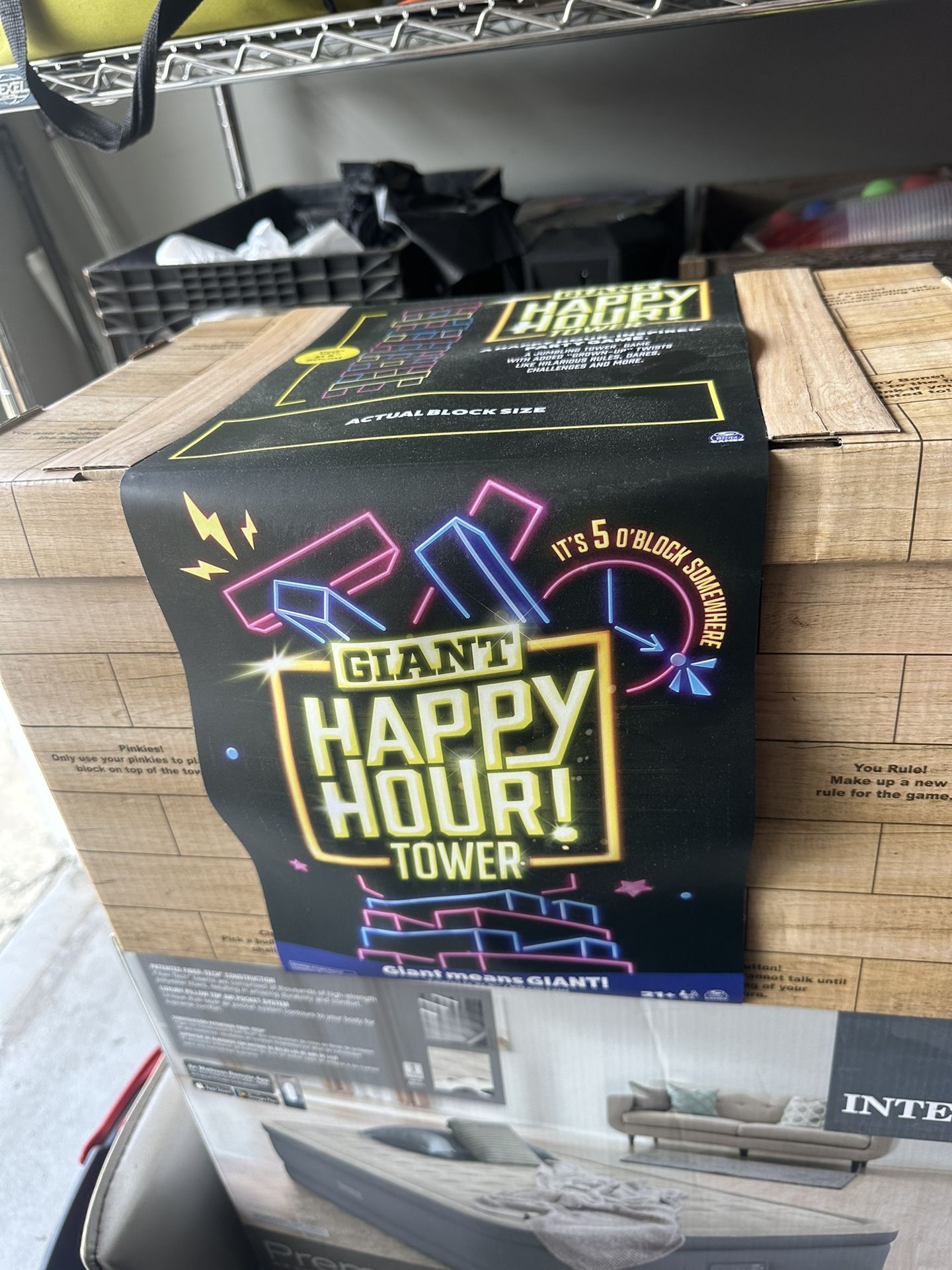 Giant Jenga Happy Hour