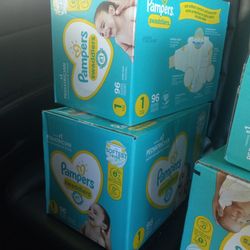 Pampers Diapers 4 Boxes 