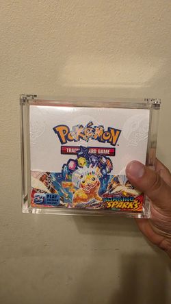 Surging sparks booster box SEALED +Acrylic Case