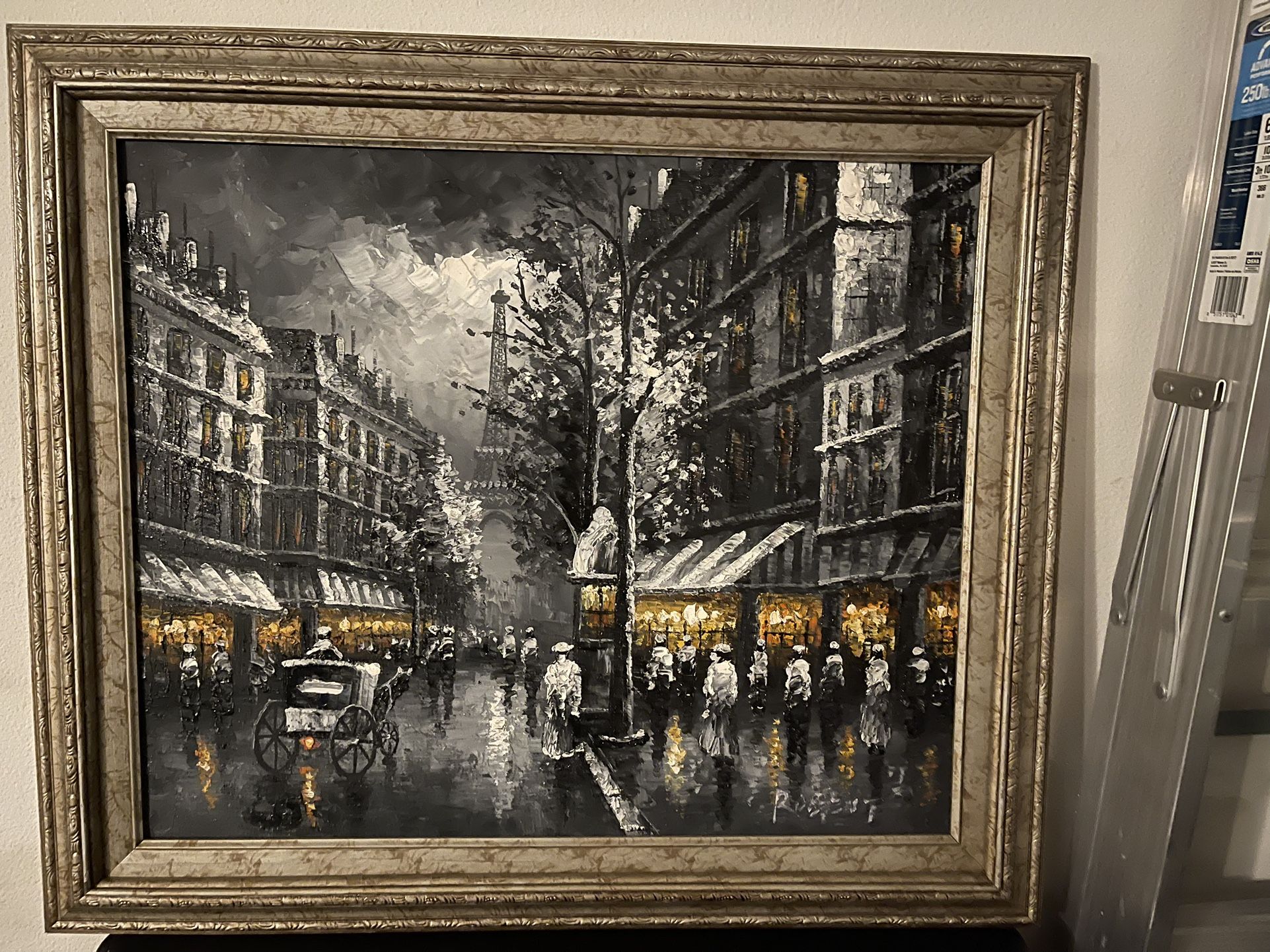 oil painting paris night $45