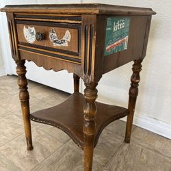 Antique 2 Tier End Table or Night Stand