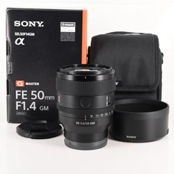 SONY 50MM F1.4 FE GM G MASTER E MOUNT LENS SEL50F14GM