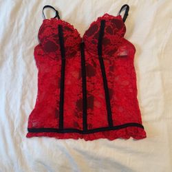 Red/Black Corset Top 
