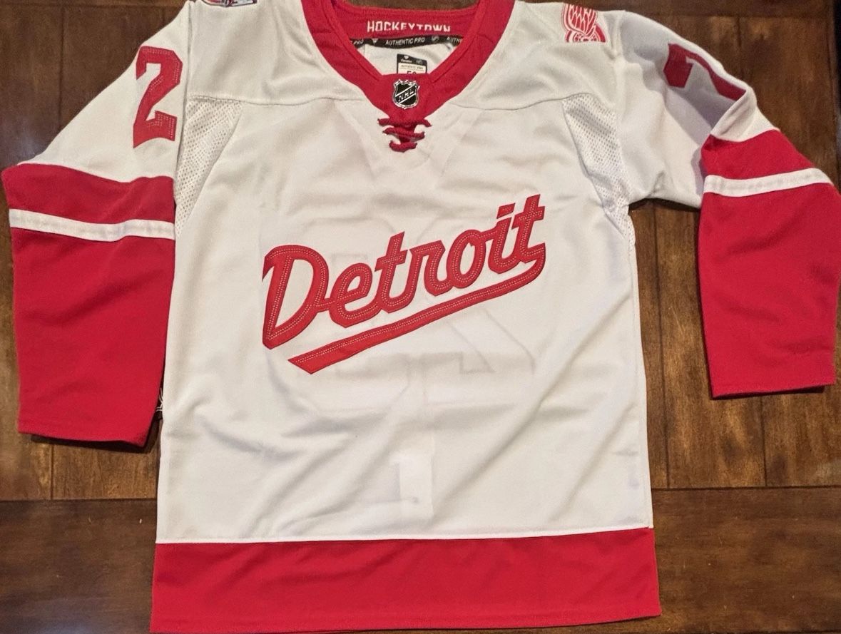 Lucas Raymond Detroit Red Wings 2025 Stadium Series Jersey Size L (52) NWT