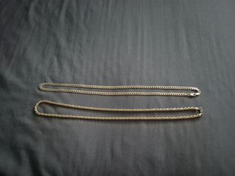 2 24inch 14k vermeil chains
