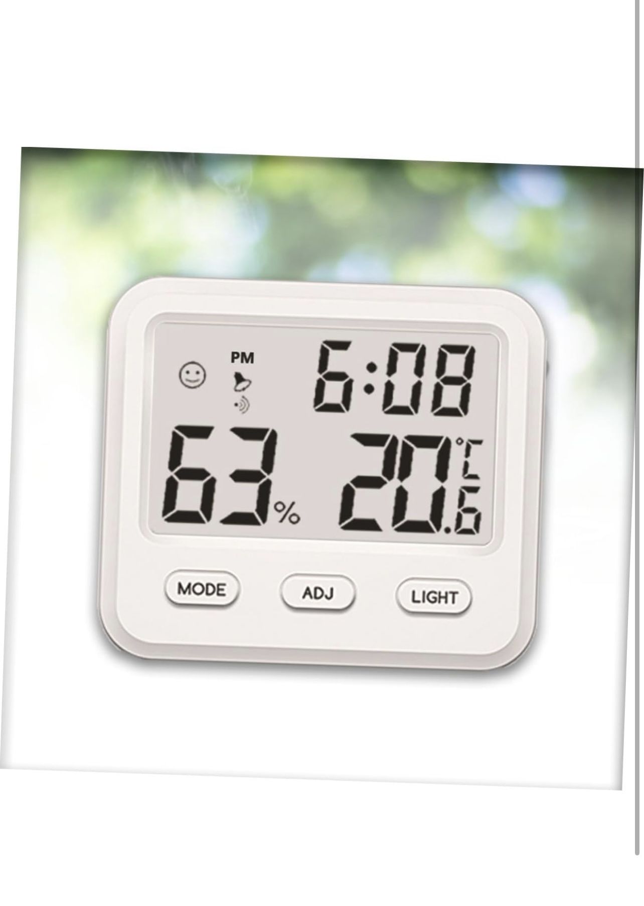 Hygrometer Thermometer White Household