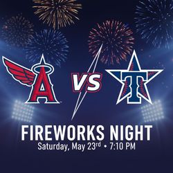 Angels vs Rangers — Sat 5/23 (7:05 PM) — Fireworks Night — Lower View Tickets