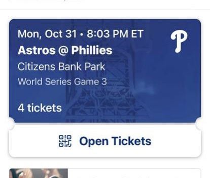 WORLD SERIES GAME 3 TICKETS TUESDAY