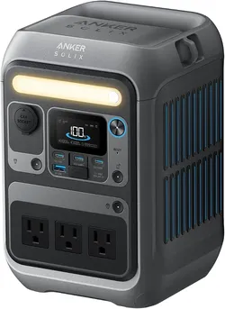 Anker SOLIX C300 Portable Power Station, 288Wh Solar Generator for Camping
LiFePO4 Backup Battery, 300W (600W Surge), 140W Two-Way Fast Charging, for