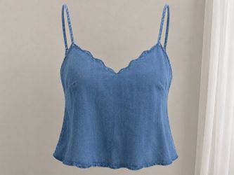 Brand New Denim Cami Top – Size Large 💙