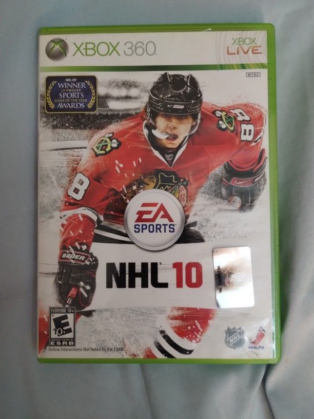 Xbox 360 EA Sports NHL 10 Xbox Live Game