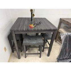 5 Pc Counter Height Dining Table Set  