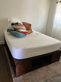 Custom made bed with mattress