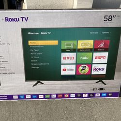 58” Inch Hisense Smart Roku UHDTV 4K 