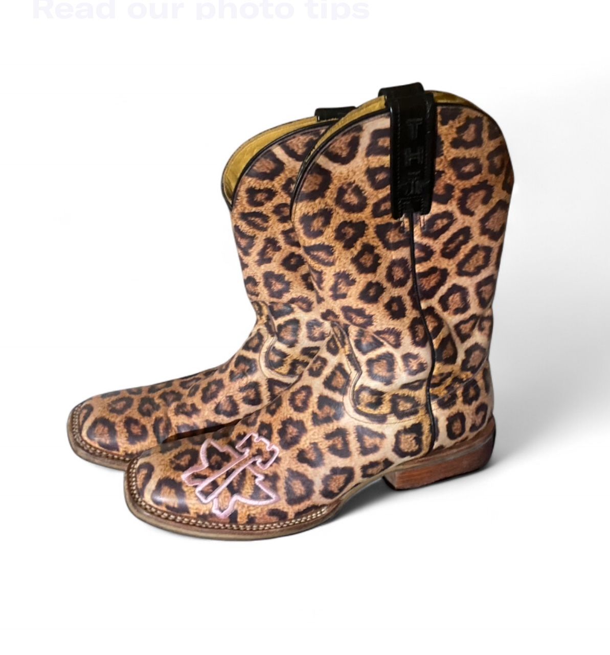 Tin Haul Co. Women’s size 9 leopard print Western boots
