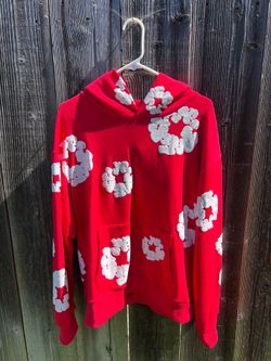 Denim Tears Red Hoodie Size M