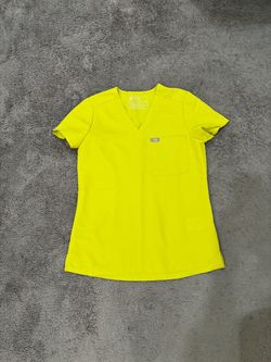 XXS FIGS Limeade Scrub Top