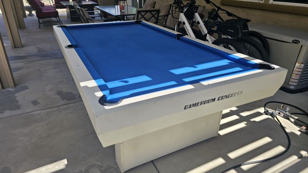 Gameroom Concept Indoor/Outdoor Pool Table
