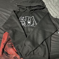 SDL sweater small with Elchopo and Glock on the front