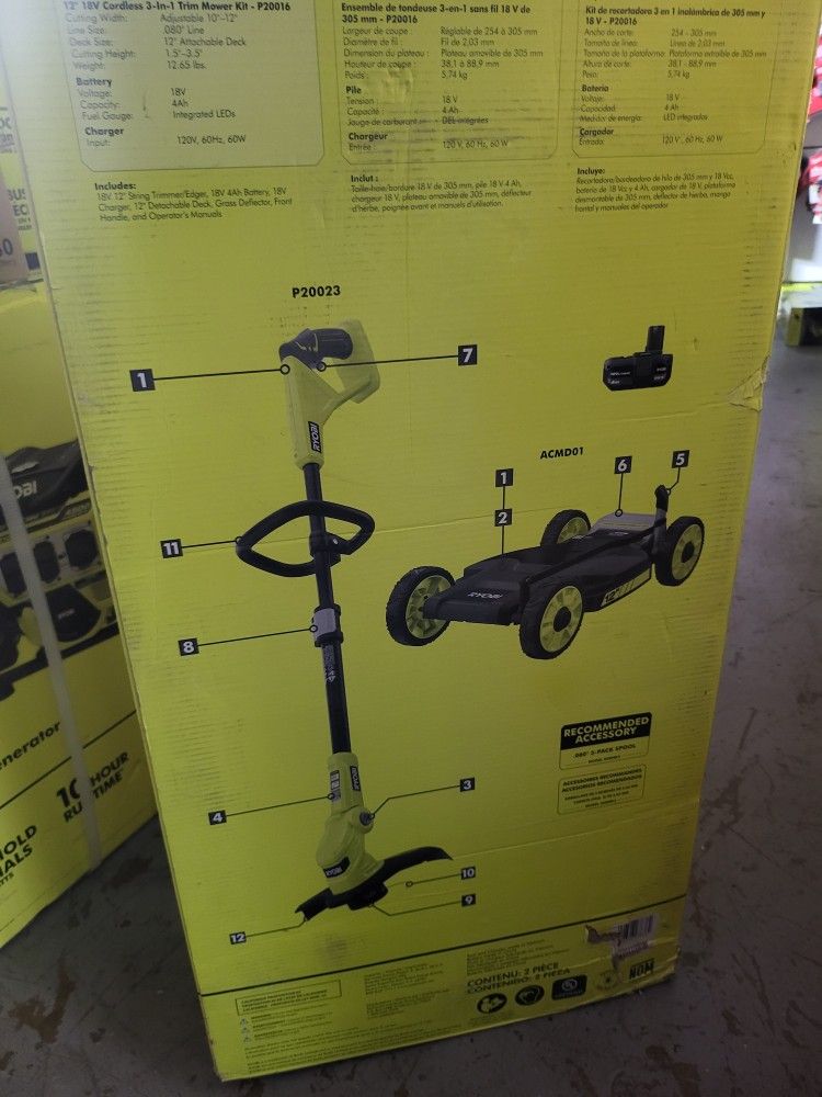 RYOBI$209.00ONE+ 18V 12 in. Cordless Mower Tool Only