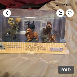 Disney Lady & The Tramp figurine set