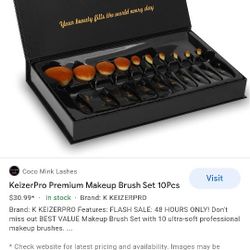 Keizer Premium Pro Makeup Brushes