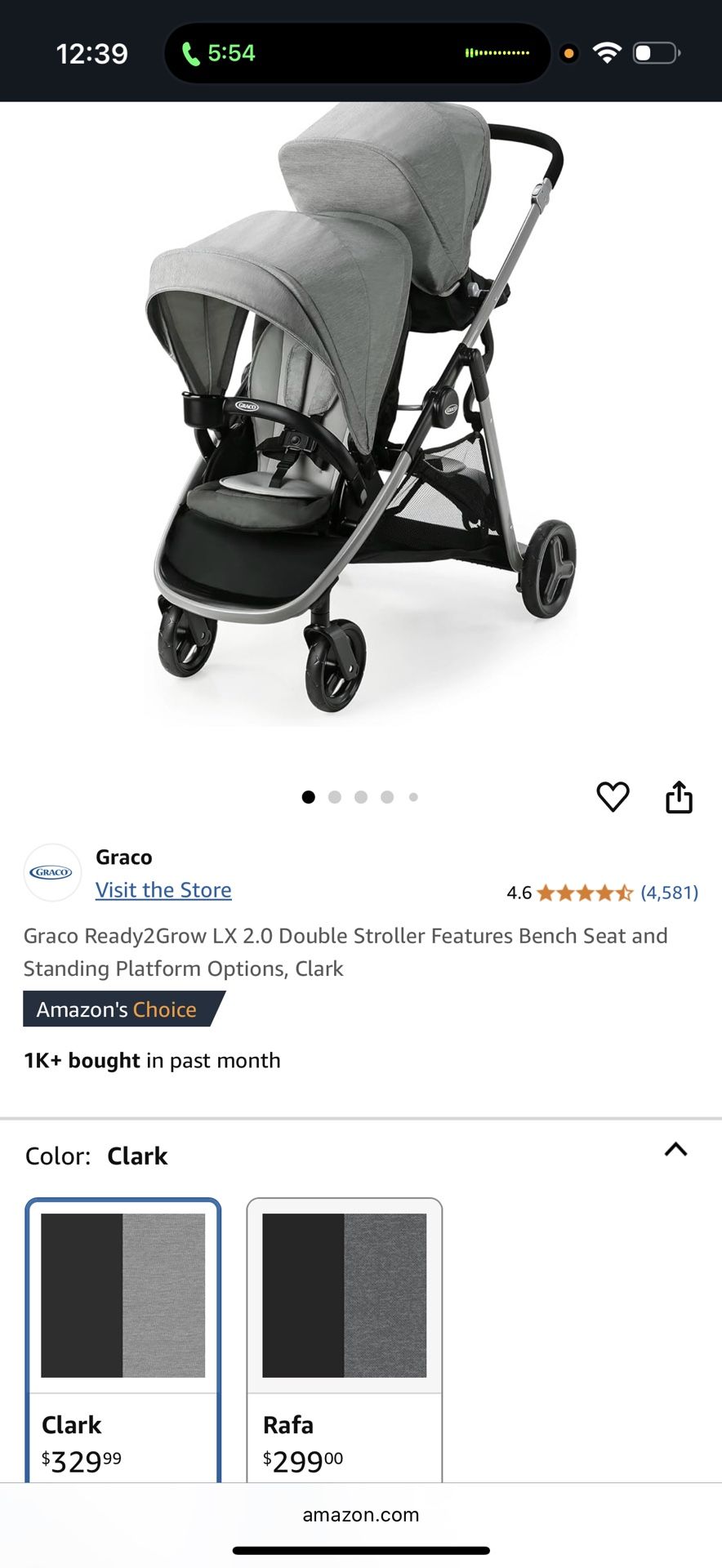 Graco Double Stroller